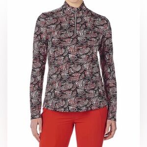 NVO Sports Lizzie 1/4 Zip Long Sleeve‎ Sun Shirt Women’s Size Small